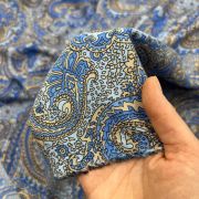 Paisley viscose fabric – soft drapey printed rayon for dresses, blouses & sewing | 150 cm