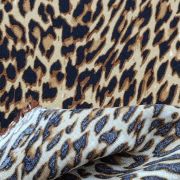 Leopard print viscose fabric – soft drapey animal pattern dress material | 147 cm width