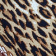 Leopard print viscose fabric – soft drapey animal pattern dress material | 147 cm width