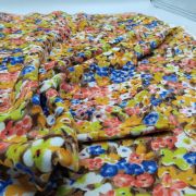 Floral cotton viscose fabric multicolor for dresses skirts lightweight drapey 150 cm