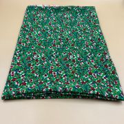Green lily valley floral viscose fabric for dresses blouses skirts soft drapey | 150 cm