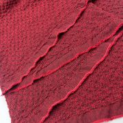 Crinkle fabric red seasonal soft textured woven crinkle fabric for dresses blouses garments dressmaking durable wrinkled texture