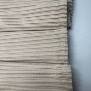 Ribbed fabric cream beige – soft stretch material for tops, dresses & loungewear | 150 cm