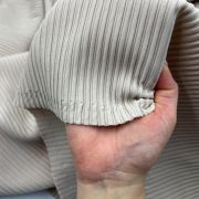Ribbed fabric cream beige – soft stretch material for tops, dresses & loungewear | 150 cm