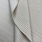 Ribbed fabric cream beige – soft stretch material for tops, dresses & loungewear | 150 cm