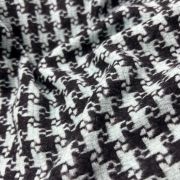 Houndstooth tweed fabric – mint green jacket & blazer material, 59” wide