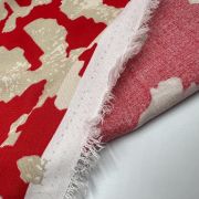Red viscose fabric – soft drapey breathable abstract print for dresses, blouses & skirts | 150 cm / 59 inches