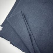 Blue knit fabric soft structured jersey fabric with light stretch for dresses tops minimalist capsule wardrobe premium basic textile by yard
