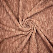 Brown rib knit fabric soft stretch melange jersey fabric lightweight cozy fabric for tops dresses minimal style textile by yard