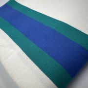 Jersey fabric striped blue white cotton knit fabric t shirt fabric soft stretch summer fabric by the yard suprem fabric