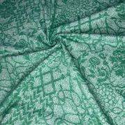 Green brushed plaid winter fabric – soft warm flannel-style fabric for jackets & coats | 150 cm