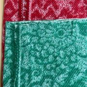 Green brushed plaid winter fabric – soft warm flannel-style fabric for jackets & coats | 150 cm