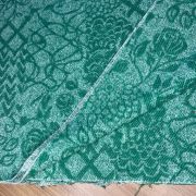 Green brushed plaid winter fabric – soft warm flannel-style fabric for jackets & coats | 150 cm