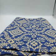Cotton viscose fabric – navy floral dress & blouse material by yard
