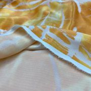 Abstract burnout satin fabric – shiny textured material for dresses & decor | 150 cm