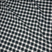 Plaid tweed fabric by the yard – soft 100% cotton textured material for dresses 150 cm