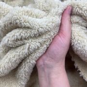 Double sided plush fabric – teddy minky, sherpa, fleece for blankets, baby, sewing, 180 cm