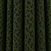 Green leopard print viscose fabric by the yard | 100% natural animal print apparel fabric for sewing clothes, 59″ (150cm) wide