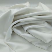 Cotton blend fabric – soft white dress & blouse material by yard