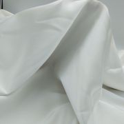 Cotton blend fabric – soft white dress & blouse material by yard