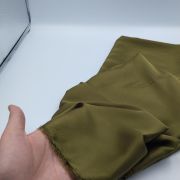 Olive green satin chiffon fabric: drapey silk-feel material – 59″ wide