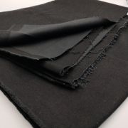 Black lightweight cotton denim fabric – soft breathable jean material by yard (145 cm / 57″)