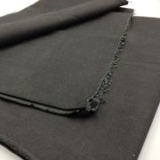 Black lightweight cotton denim fabric – soft breathable jean material by yard (145 cm / 57″)