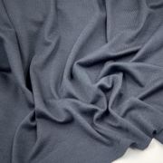 Blue knit fabric soft structured jersey fabric with light stretch for dresses tops minimalist capsule wardrobe premium basic textile by yard