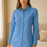 Cotton voile fabric light blue – 100% soft breathable sheer fabric by yard | 145 cm