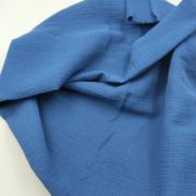 Blue cotton muslin fabric – soft double gauze for baby blankets