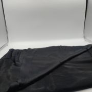 Black organic 100% cotton poplin fabric – lightweight natural material by yard (150 cm / 59″)