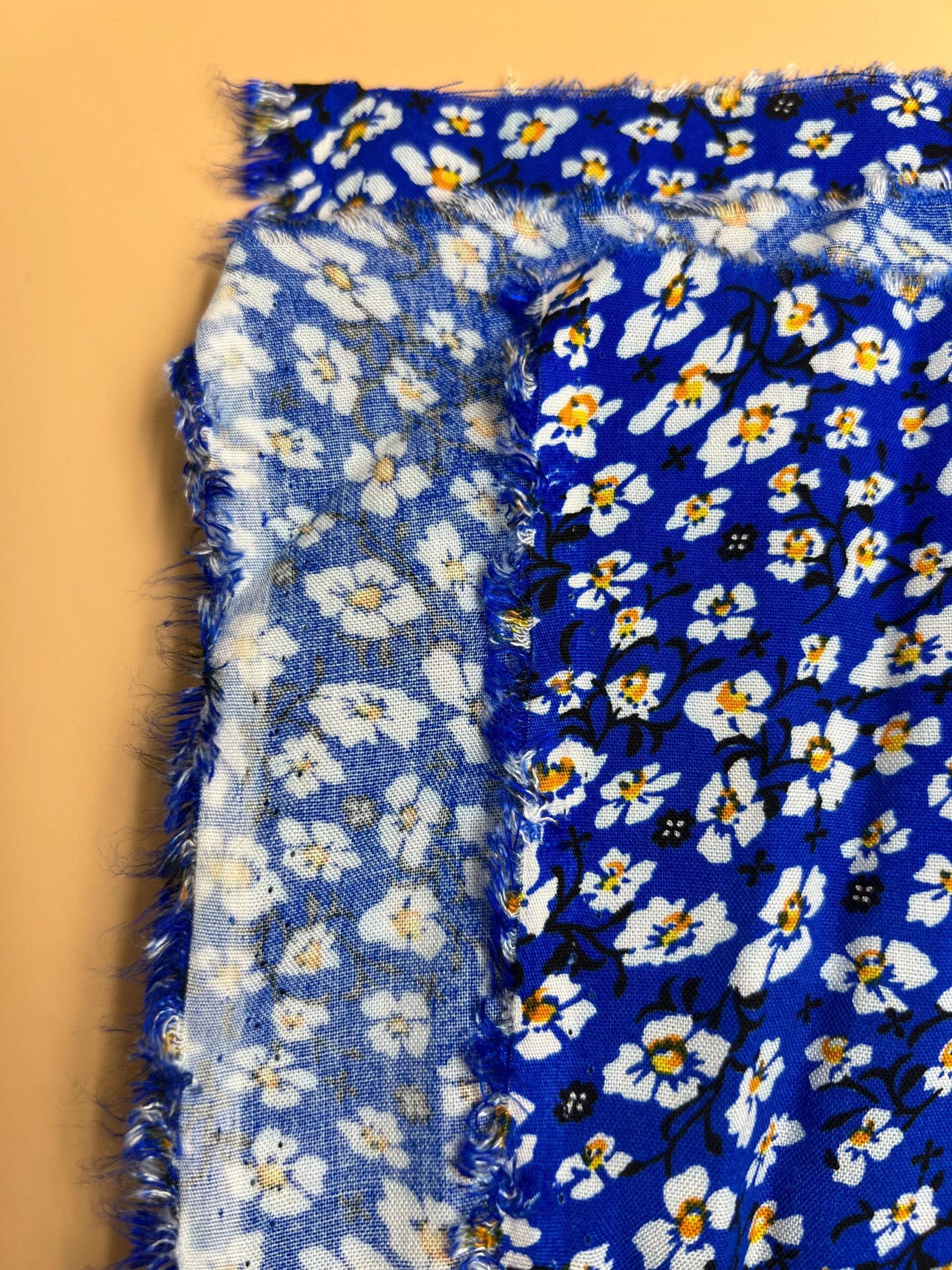 Floral cotton viscose fabric by the yard, lightweight printed viscose for dresses skirts blouses, breathable sewing fabric 150 cm wide – view 16