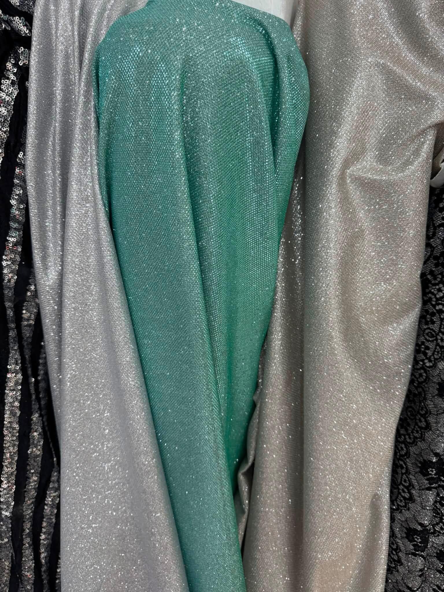 Luxury Glitter Knit Fabric by the Yard, 150 cm Wide, Sparkly Stretch Fabric for Evening Dress, Party Dress, Blouse, Two Piece Set & Couture – view 4