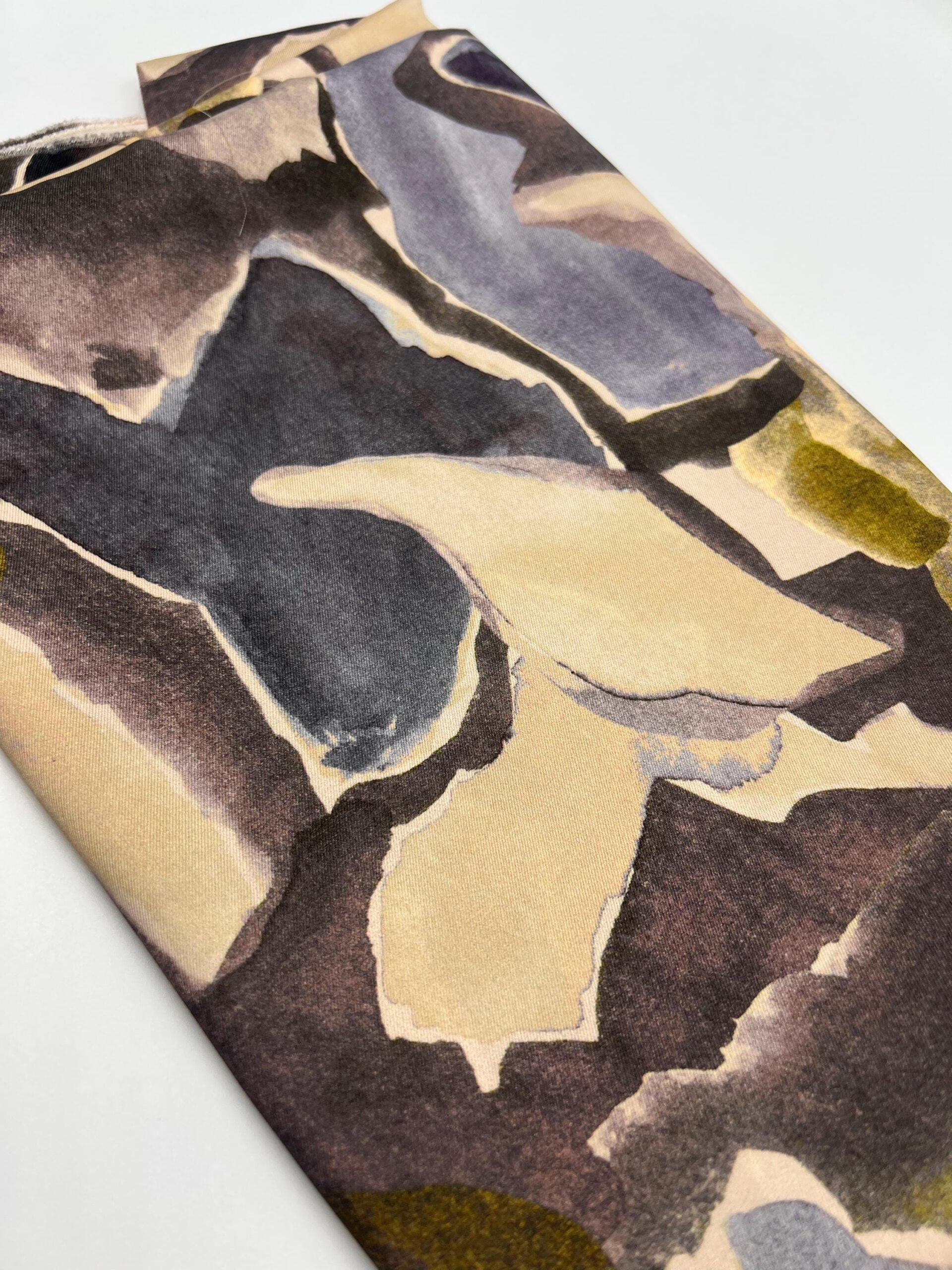 Twill Satin Fabric by the Yard, Soft Drapey Dress and Evening Wear Fabric, (150 cm / 59") Wide, Premium Bursa Quality – view 2