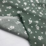 Green Floral Viscose Fabric by the Yard, Soft Lightweight Drapey Dress Fabric, (150 cm / 59") Wide, Sold by the Meter