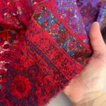 Bohemian Ethnic Print Viscose Fabric by the Yard, Vintage Ornamental Dress Fabric, (150 cm / 59") Wide