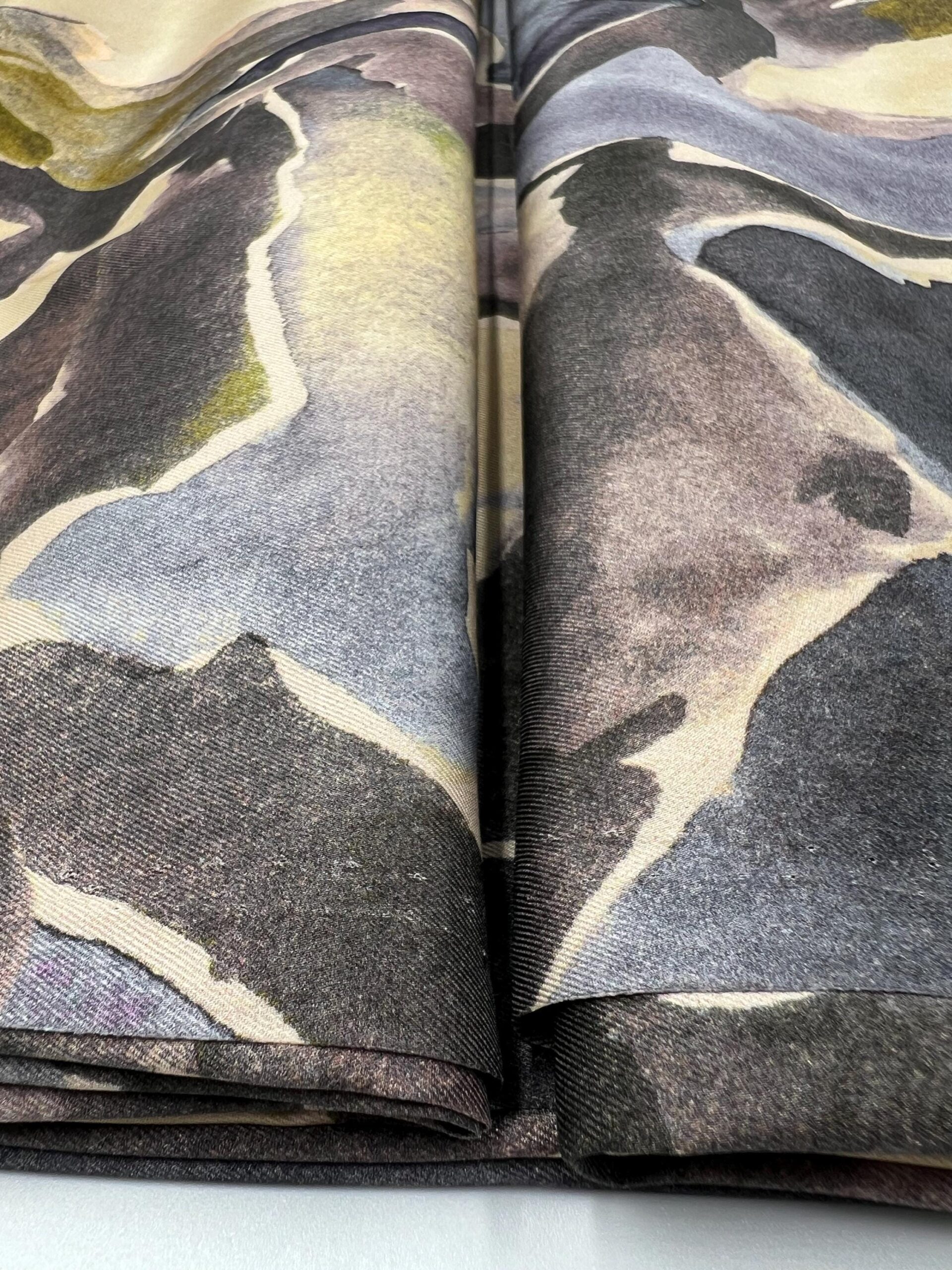 Twill Satin Fabric by the Yard, Soft Drapey Dress and Evening Wear Fabric, (150 cm / 59") Wide, Premium Bursa Quality – view 5