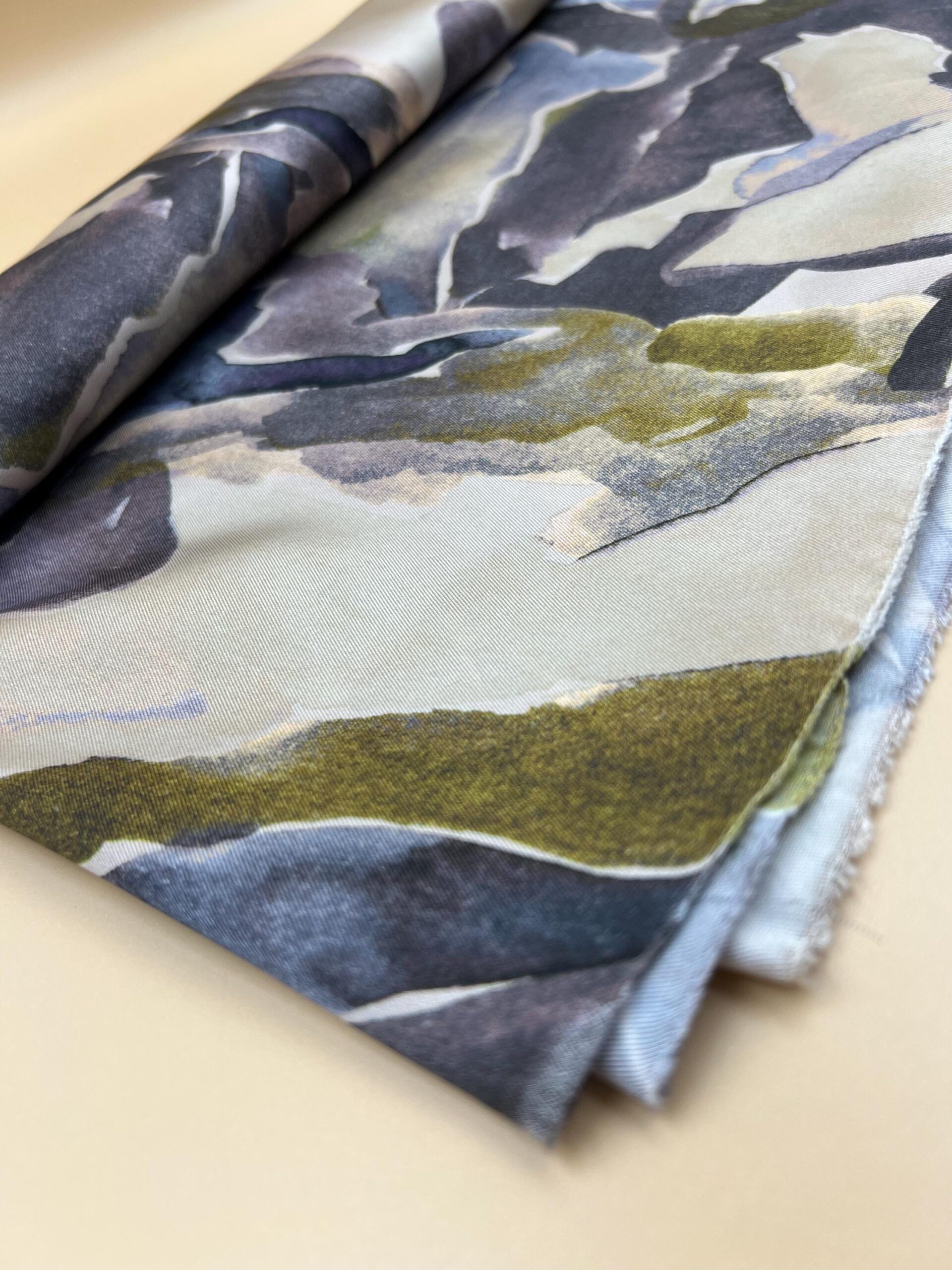 Twill Satin Fabric by the Yard, Soft Drapey Dress and Evening Wear Fabric, (150 cm / 59") Wide, Premium Bursa Quality – view 6
