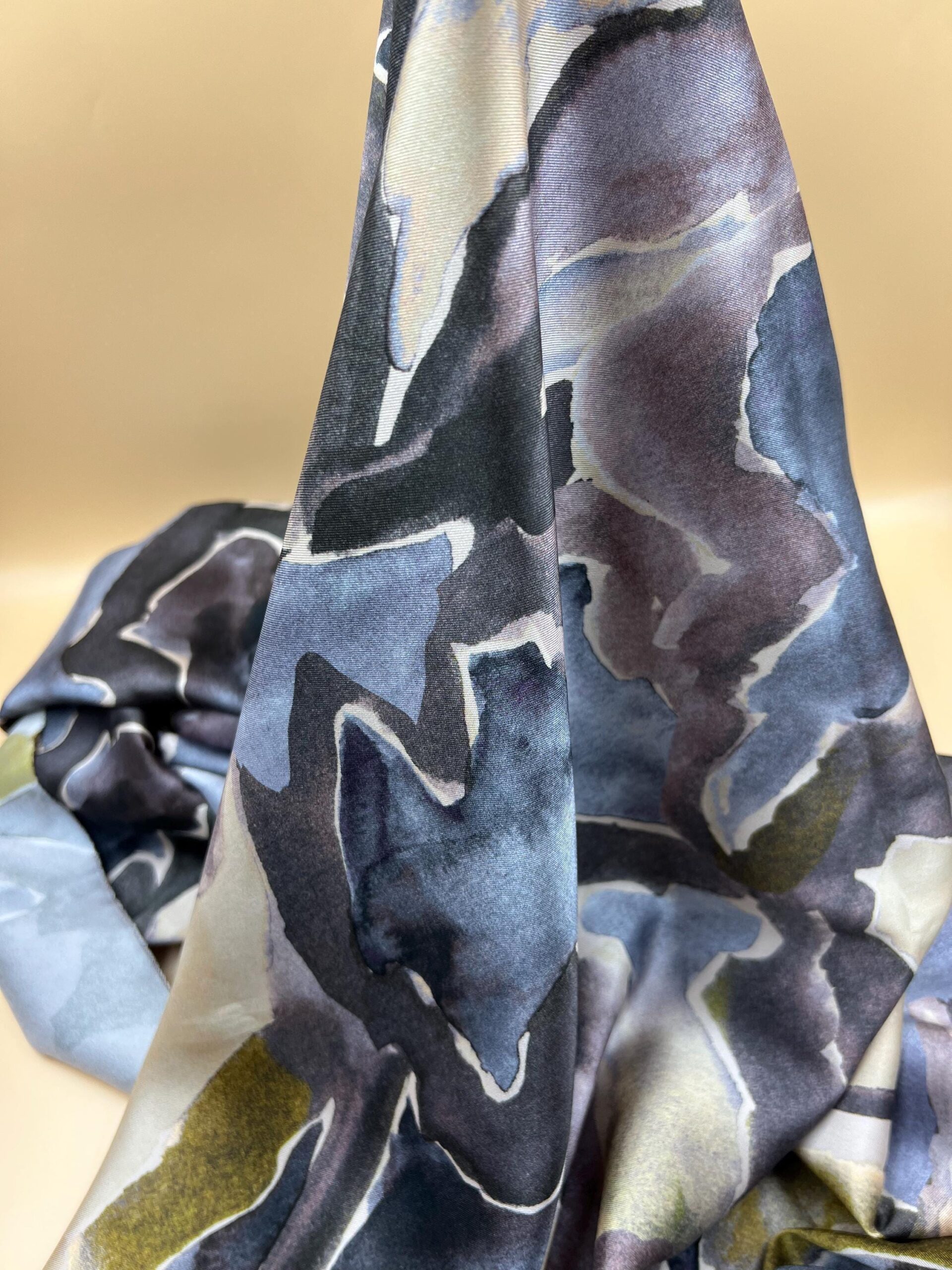 Twill Satin Fabric by the Yard, Soft Drapey Dress and Evening Wear Fabric, (150 cm / 59") Wide, Premium Bursa Quality – view 7