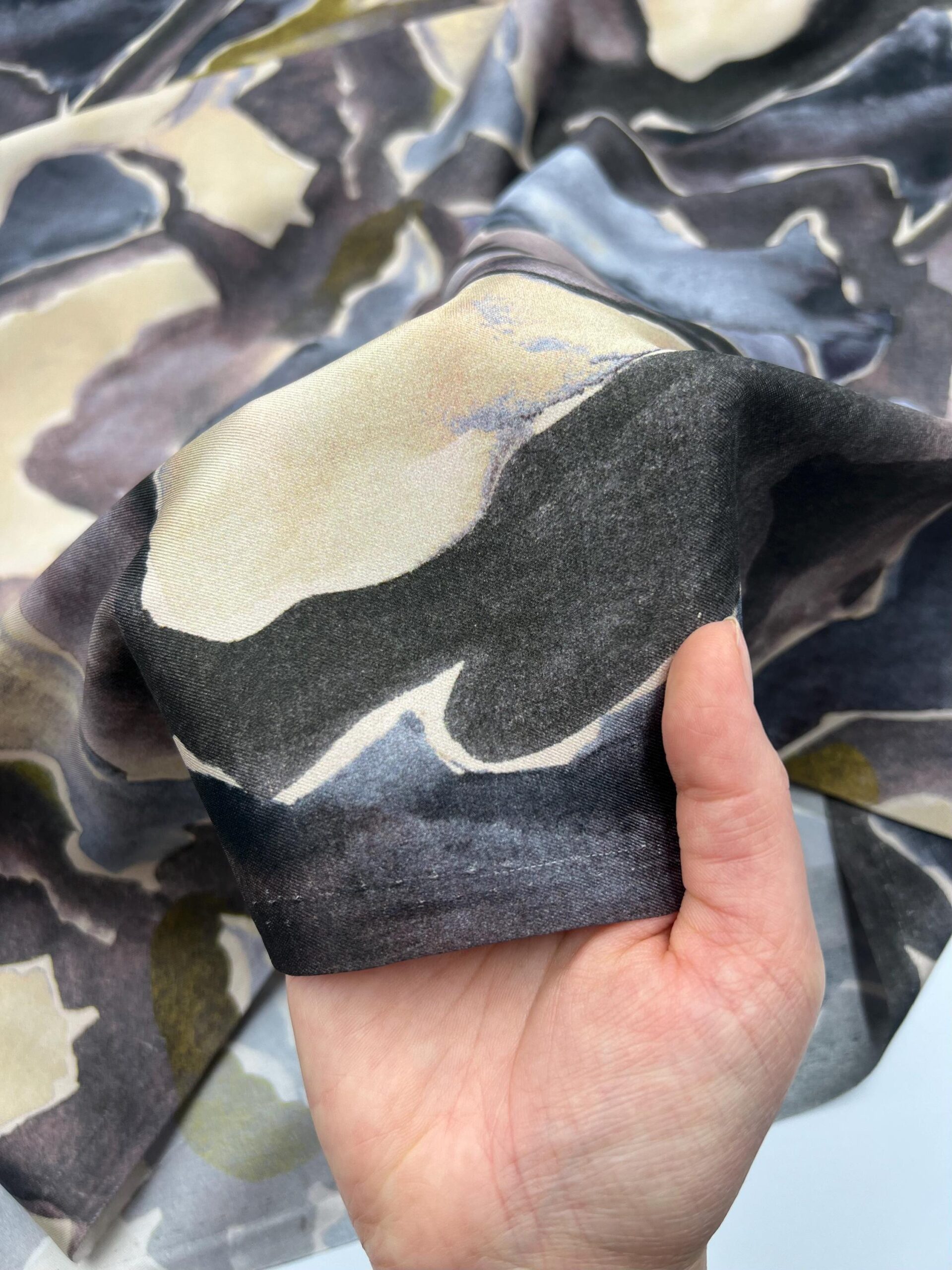 Twill Satin Fabric by the Yard, Soft Drapey Dress and Evening Wear Fabric, (150 cm / 59") Wide, Premium Bursa Quality – view 15